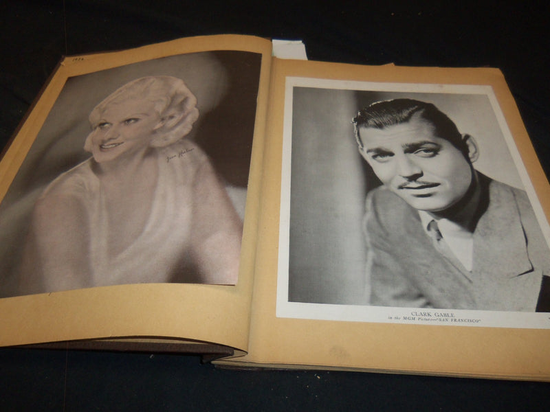 1930'S HOLLYWOOD STARS SCRAPBOOK - TEMPLE - HARLOW - 39A