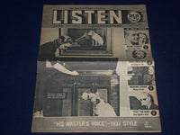 1937 OCTOBER LISTEN MAGAZINE VOLUME 1 NO. 3 - GREAT PHOTOS - J 643