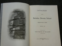 1909 BERKELEY DIVINITY SCHOOL CATALOGUE - MIDDLETOWN, CONNECTICUT - J 6192