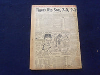 1958 JUNE 12 BOSTON RECORD AMERICAN NEWSPAPER-HUB THUG BOUND AND SLAIN - NP 6273