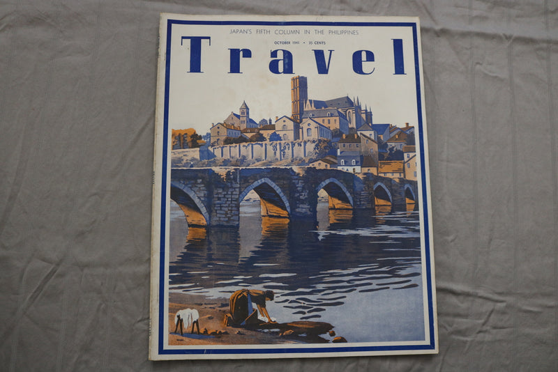 1941 OCT TRAVEL MAGAZINE - JAPAN'S FIFTH COLUMN IN PHILIPPINES COVER - SP 4787U