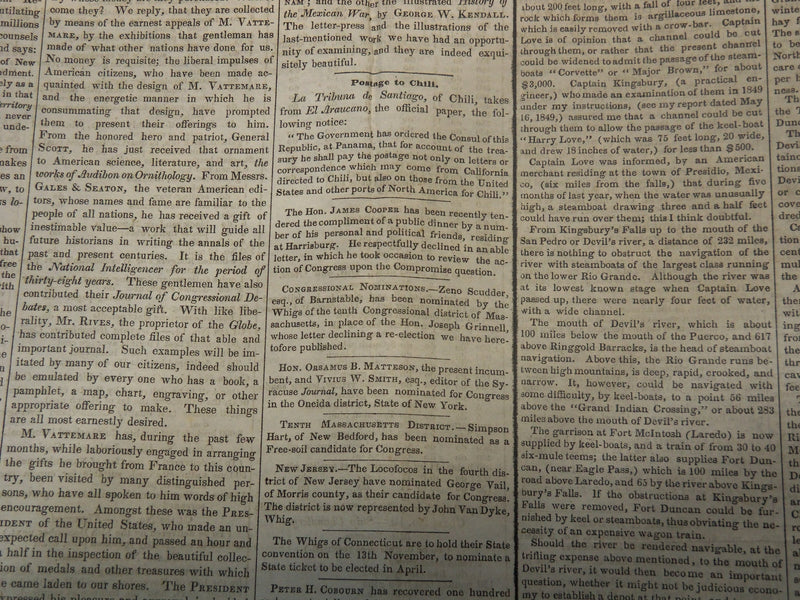 1850 THE REPUBLIC DAILY NEWSPAPER LOT OF 4 ISSUES - WASHINGTON - NP 3297L