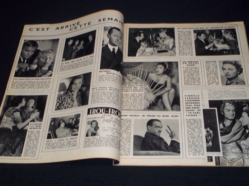 1957 JANUARY 24 CINEMONDE MAGAZINE - GARDNER GRANGER & NIVEN COVER - E 24849