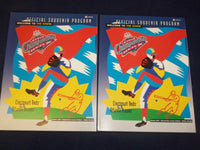 1995 NL LEAGUE CHAMPIONSHIP PROGRAM-CINCINNATI VS. ATLANTA - LOT OF 2 - B 6480