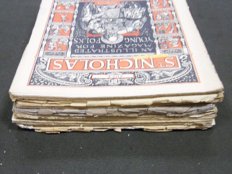 1883 ST. NICHOLAS MONTHLY MAGAZINE LOT OF 8 ISSUES - NICE ILLUS. & ADS - WR 1082