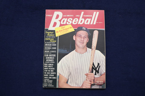 1963 STREET AND SMITH'S BASEBALL MAGAZINE - TOM TRESH COVER - E 11795