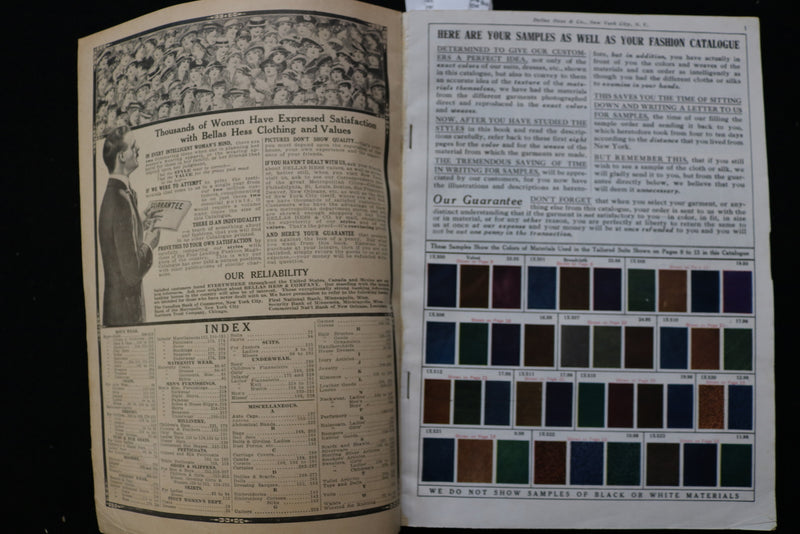 1915-1916 FALL AND WINTER FASHIONS BELLAS HESS & CO CATALOG - K 2450