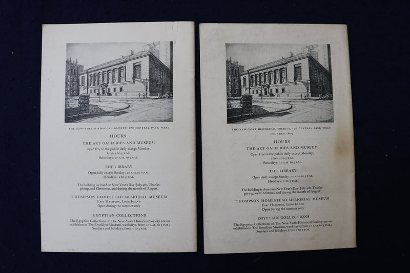 1941-1944 N.Y. HISTORICAL SOCIETY QUARTLY BULLETIN-SOFTCOVER - LOT OF 4 - K 1366