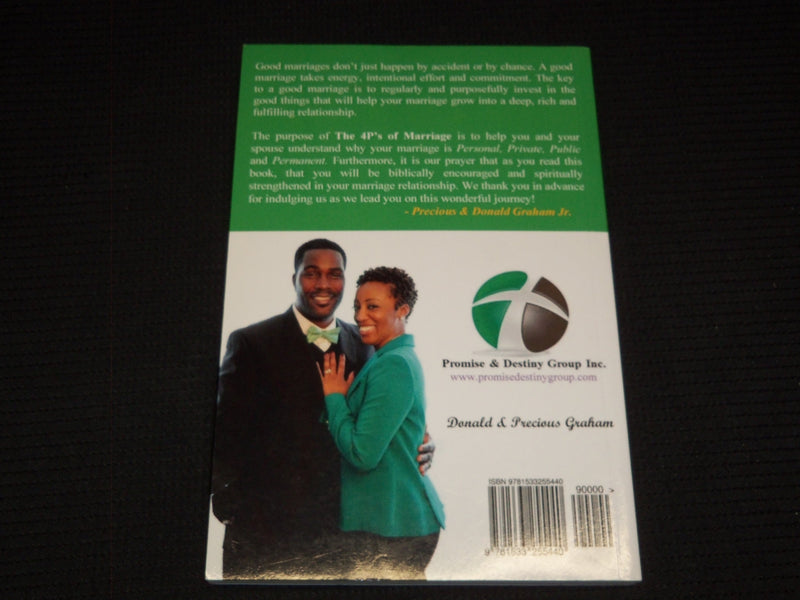 2016 THE 4 P'S OF MARRIAGE BOOK BY PRECIOUS GRAHAM - INSCRIBED - KD 7722