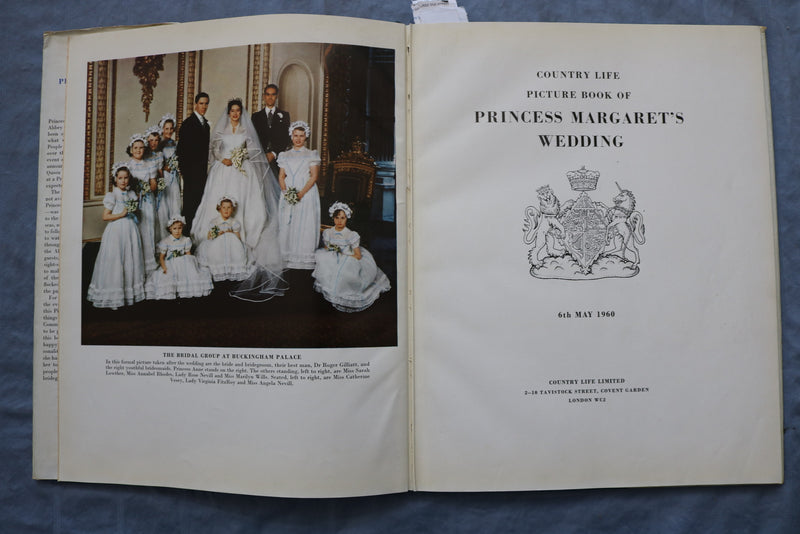 1960 PICTURE BOOK OF PRINCESS MARGARET'S WEDDING HARDCOVER BOOK - KD 9368