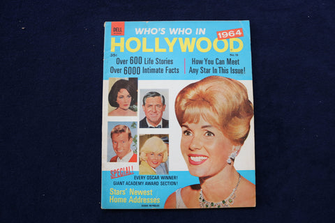 1964 WHO'S WHO IN HOLLYWOOD MAGAZINE - DEBBIE REYNOLDS COVER - E 12888
