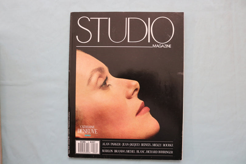 1987 APRIL STUDIO MAGAZINE - CATHERIN DENEUVE COVER - FRENCH - E 19473