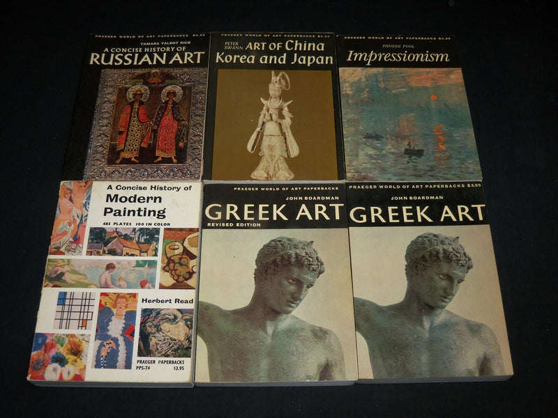 1963-1975 PRAEGER WORLD OF ART SOFTCOVER BOOK LOT OF 10 - KD 3409Q