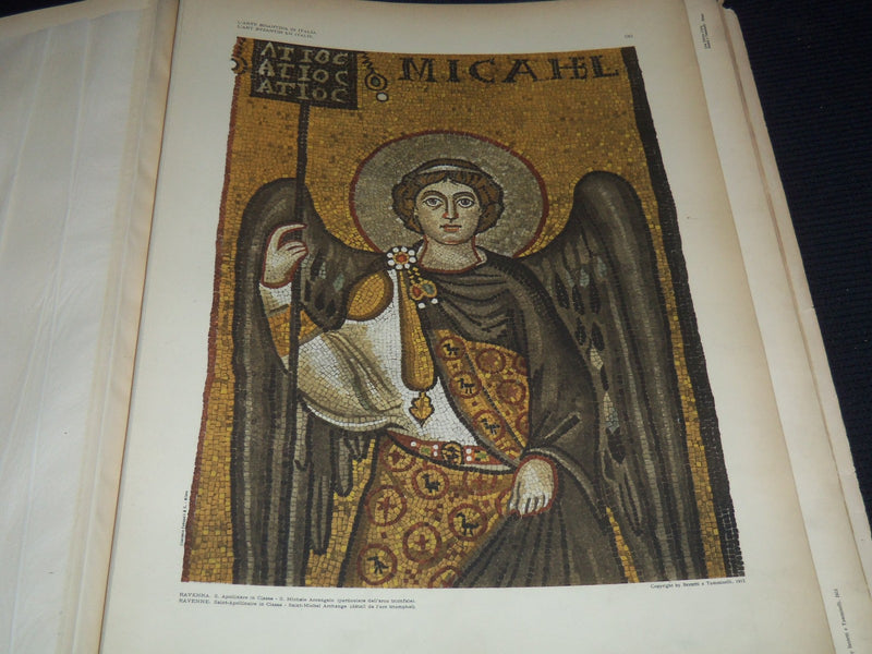 1912 L' ART BISANTINA IN ITALIA VOLUME BY A. COLASANTI - 100 PLATES - Z 261