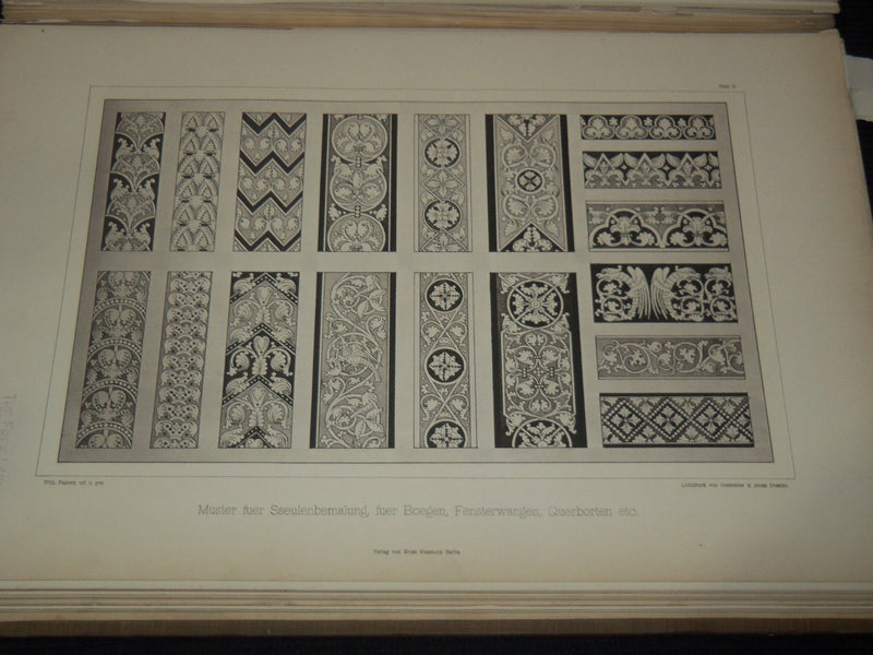 1893 ROMANISCHE KIRCHENMALEREIEN BY WILHELM PASTERN GERMAN VOLUME - Z 223
