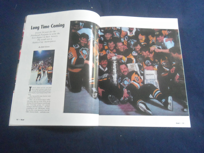 1991 NHL GOAL MAGAZINE - BRIAN HAYWARD COVER - VOLUME XIX, ISSUE 2 - SP 6483P