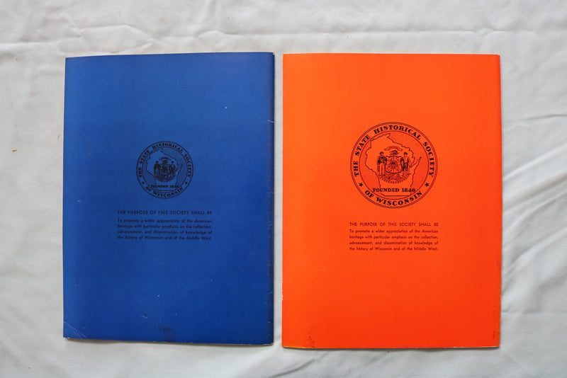 1954-1956 WISCONSIN HISTORICAL SOCIETY PROCEEDINGS- LOT OF 2 -SOFTCOVER - K 3265