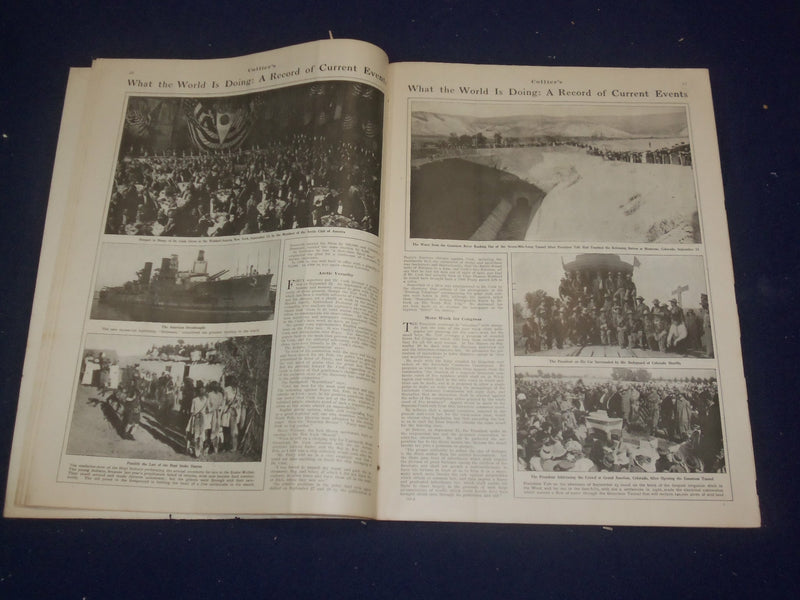 1909 OCTOBER 9 COLLIER'S MAGAZINE - NICE ILLUSTRATED COVER - ST 6686