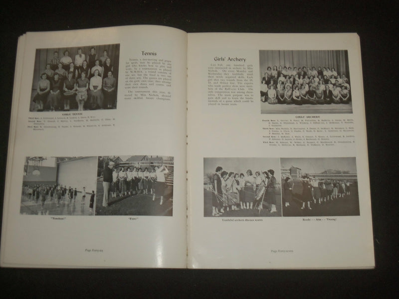 1955 WAKEFIELD HIGH SCHOOL YEARBOOK - WAKEFIELD, MASSACHUSETTS - YB 2247