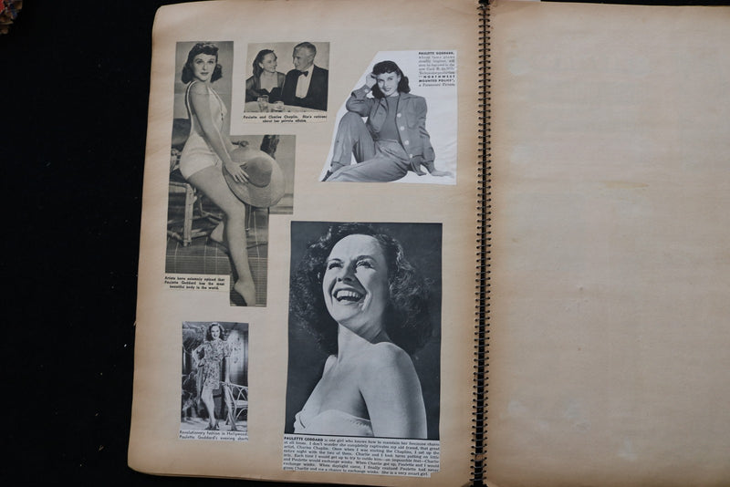 1940'S HOLLYWOOD SCRAPBOOK - RITA HAYWORTH - PAULETTE GODDARD - E 24888