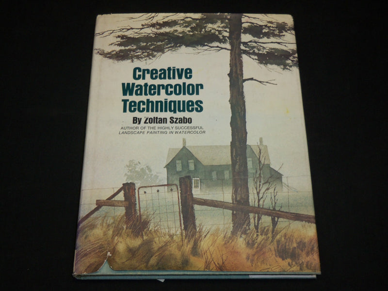 1975 CREATIVE WATERCOLOR TECHNIQUES HARDCOVER BOOK BY ZOLTAN SZABO - I 1943