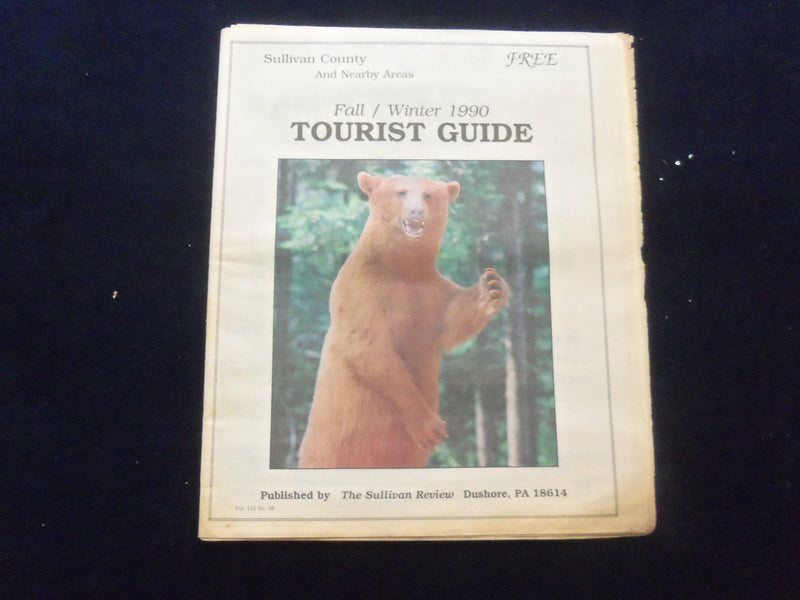 1990-1998 SULLIVAN COUNTY (PA) COUNTY TOURIST GUIDE - LOT OF 5 - NP 6220