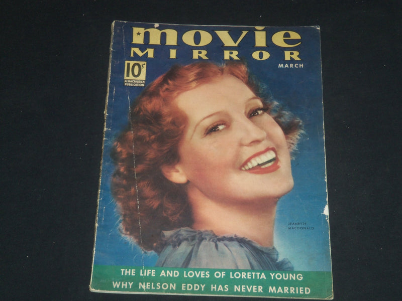 1938 MARCH MOVIE MIRROR MAGAZINE - JEANETTE MACDONALD COVER - SP 4465
