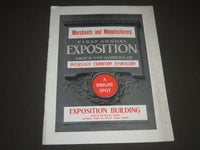 1905 MERCHANTS AND MANUFACTURERS EXPOSITION PROGRAM & ENVELOPE - J 2375