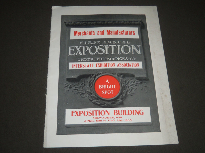 1905 MERCHANTS AND MANUFACTURERS EXPOSITION PROGRAM & ENVELOPE - J 2375