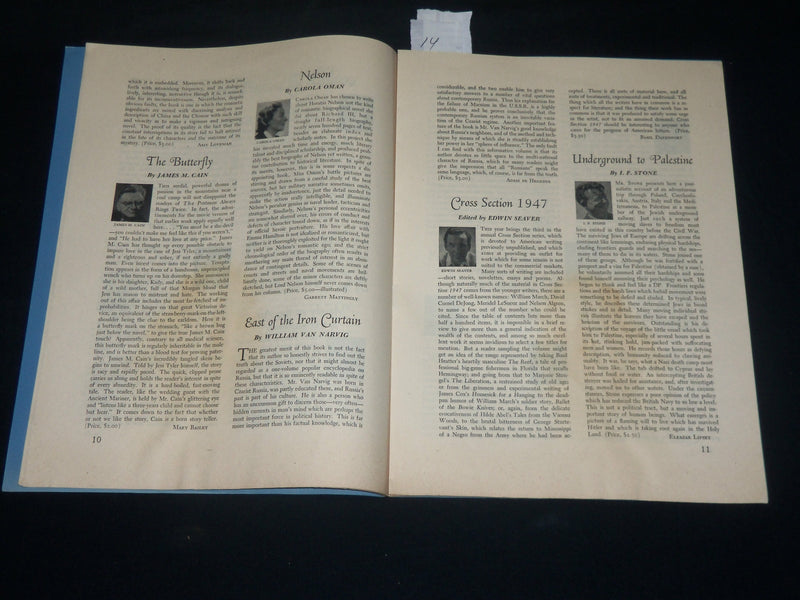 1947 FEBRUARY BOOK OF THE MONTH CLUB NEWS MAGAZINE - JOHN STEINBECK - J 5788