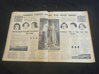 1937 MAY 12 DAILY MIRROR NEWSPAPER - LONDON - OUR KING, QUEEN, CROWN - NP 5752