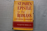 1962 ST. PAUL'S EPISTLE TO THE ROMANS HARDCOVER BOOK BY W.H. THOMAS - KD 9680