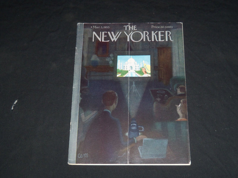1955 MARCH 5 THE NEW YORKER MAGAZINE - ILLUSTRATED COVER - NY 504