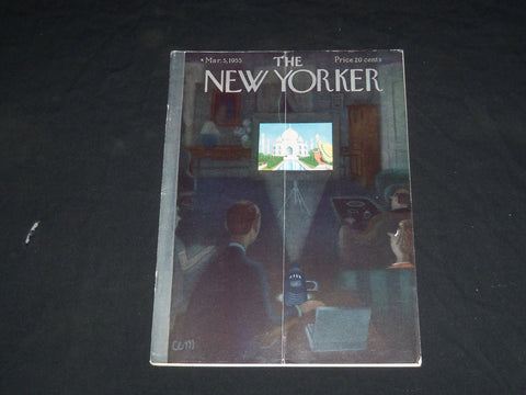 1955 MARCH 5 THE NEW YORKER MAGAZINE - ILLUSTRATED COVER - NY 504