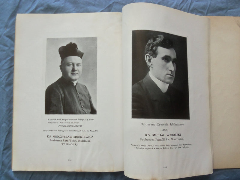 1941 ST. STANISLAUS PARISH YEARBOOK - PHILADELPHIA, PA - POLISH TEXT - YB 3395