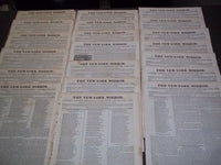 1831 THE NEW-YORK MIRROR NEWSPAPER LOT OF 20 - VOL IX - SHEET MUSIC+ - NP 1491