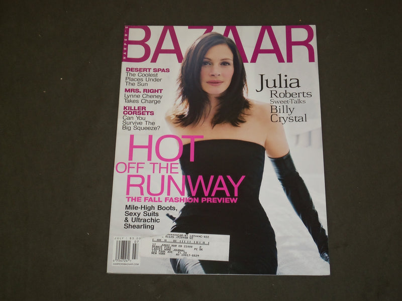 2001 JULY HARPER'S BAZAAR MAGAZINE - JULIA ROBERTS COVER - B 3621