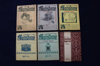 1927-1932 SUNSHINE A SOULFUL MAGAZINE - LOT OF 12 - DIGEST SIZE - K 1479
