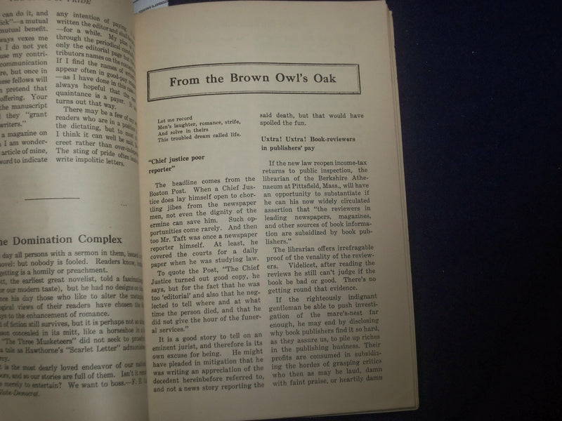 1928 JULY THE WRITER'S MONTHLY MAGAZINE - J 6426