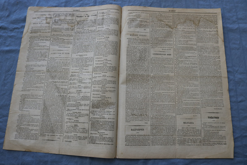 1873 MAY 25 LE GRELOT NEWSPAPER - ABORDANT LA TRIBUNE - FRENCH - NP 8623