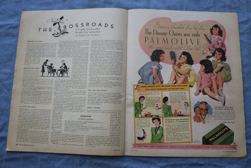 1937 MAY THE HOUSEHOLD MAGAZINE - ILLUSTRATIONS, STORIES & ADS - SP 4784U