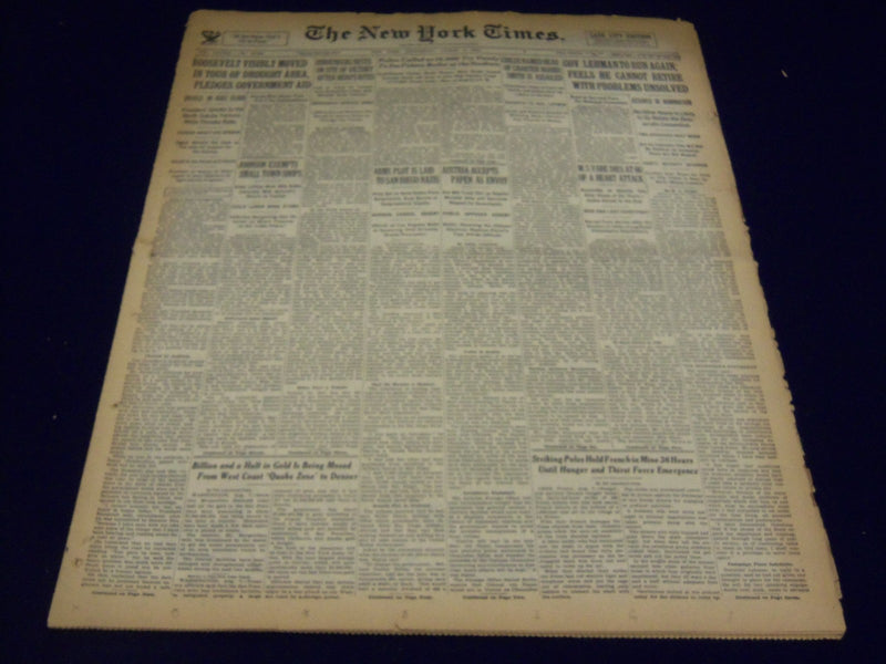1934 AUGUST 8 NEW YORK TIMES - HINDENBURG RESTS ON SITE OF VICTORY - NT 1602