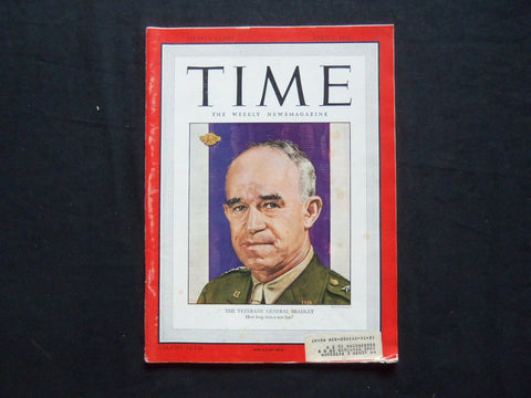 1946 APRIL 1 TIME MAGAZINE - GENERAL OMAR BRADLEY - T 1014