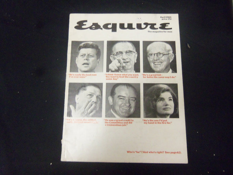 1965 APRIL ESQUIRE MAGAZINE - KENNEDY HOFFA LBJ MCCARTHY - ST 2584