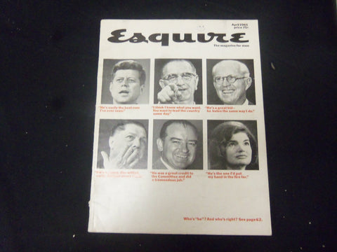 1965 APRIL ESQUIRE MAGAZINE - KENNEDY HOFFA LBJ MCCARTHY - ST 2584