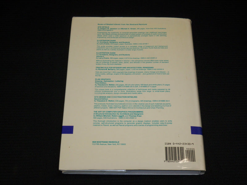 1989 SITE DESIGN GRAPHICS HARDCOVER BOOK BY MICHAEL KENDALL - R 715J