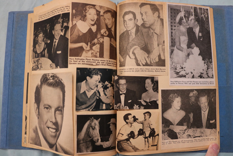1940'S-1950'S DICK HAYMES SCRAPBOOKS - LOT OF 2 - MANY PHOTOS - E 26501