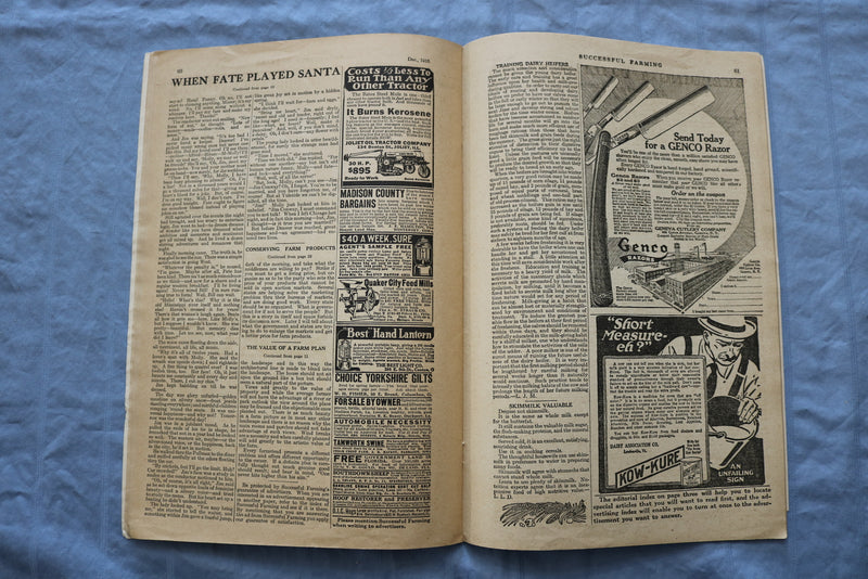 1916 DEC SUCCESSFUL FARMING MAGAZINE - GREAT COVER, ARTICLES & ADS - ST 1000L