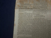 1846 MARCH 7 MASSACHUSETTS PLOUGHMAN NEWSPAPER - BARTLETT PEAR - NP 5120