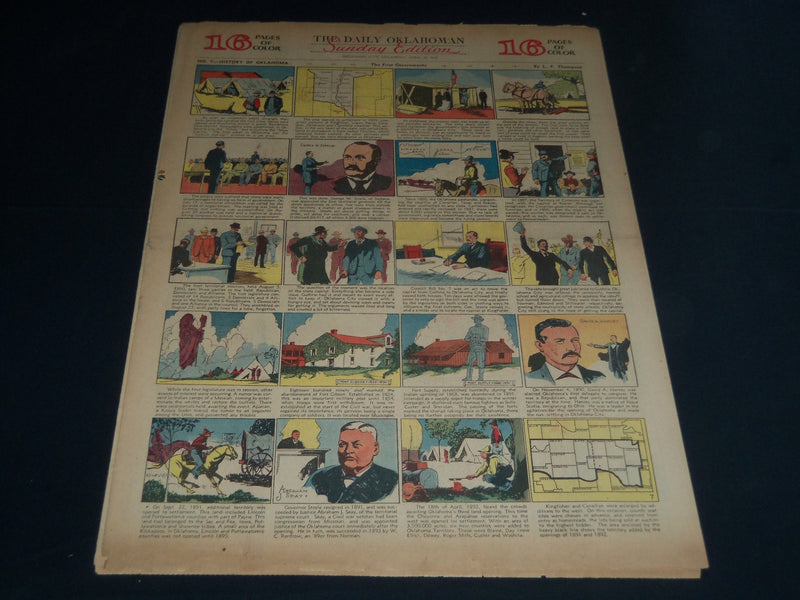1939 APRIL 23 DAILY OKLAHOMAN SUNDAY NEWSPAPER COLOR COMICS SECTION - NT 7628